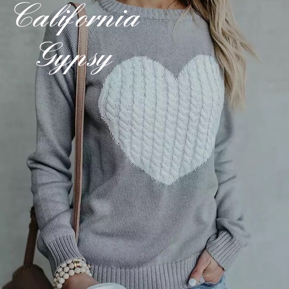 Heart Cable Knit Sweater - Picture 8 of 9
